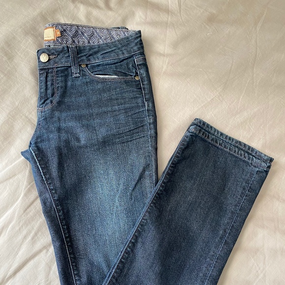 PAIGE Blue Heights Lowrise Skinny Jeans - Picture 2 of 6
